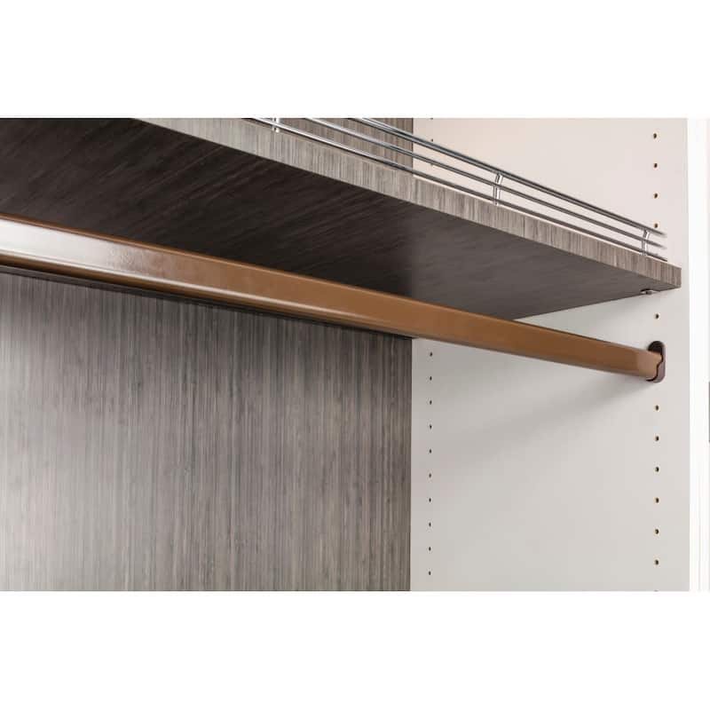 Hardware Resources 1-3/16"H x 19/32"W x 8'L Oval Steel Closet Rod -