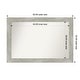 preview thumbnail 44 of 119, Dove Greywash Framed Non-Beveled Custom Wall Mirror, Bathroom Vanity Mirror Outer Size: 50 x 34
