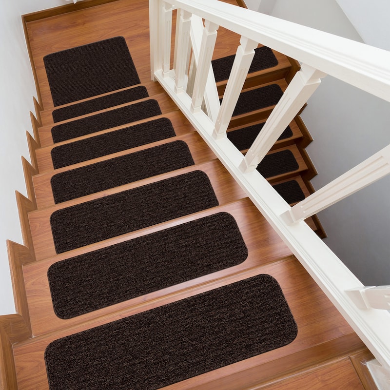 Beverly Rug Non Slip Stair Treads, Matching Landing Rug, Washable Runner Rug for Hallway