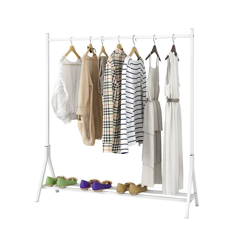 Garment Rack Freestanding Hanger Multi-functional Single pole Bedroom Clothing Rack Bedroom