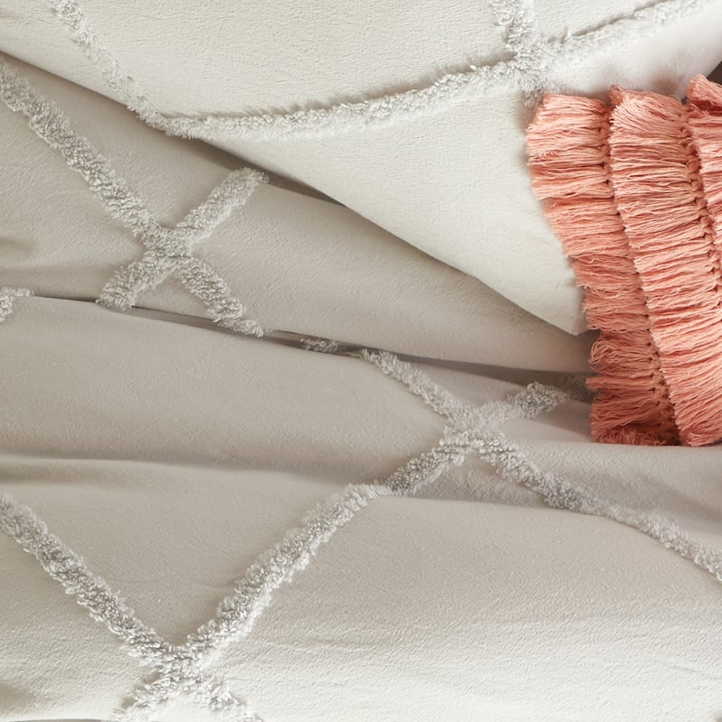 Porch & Den Norris Lattice Cotton Duvet Cover