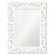 preview thumbnail 1 of 2, Allan Andrews Chateau Mirror - Glossy White - 31.1/2" x 42" x 1.3/4