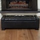 preview thumbnail 1 of 4, Guernsey Black Bonded Leather Storage Ottoman Bench by Christopher Knight Home Black - Oversized