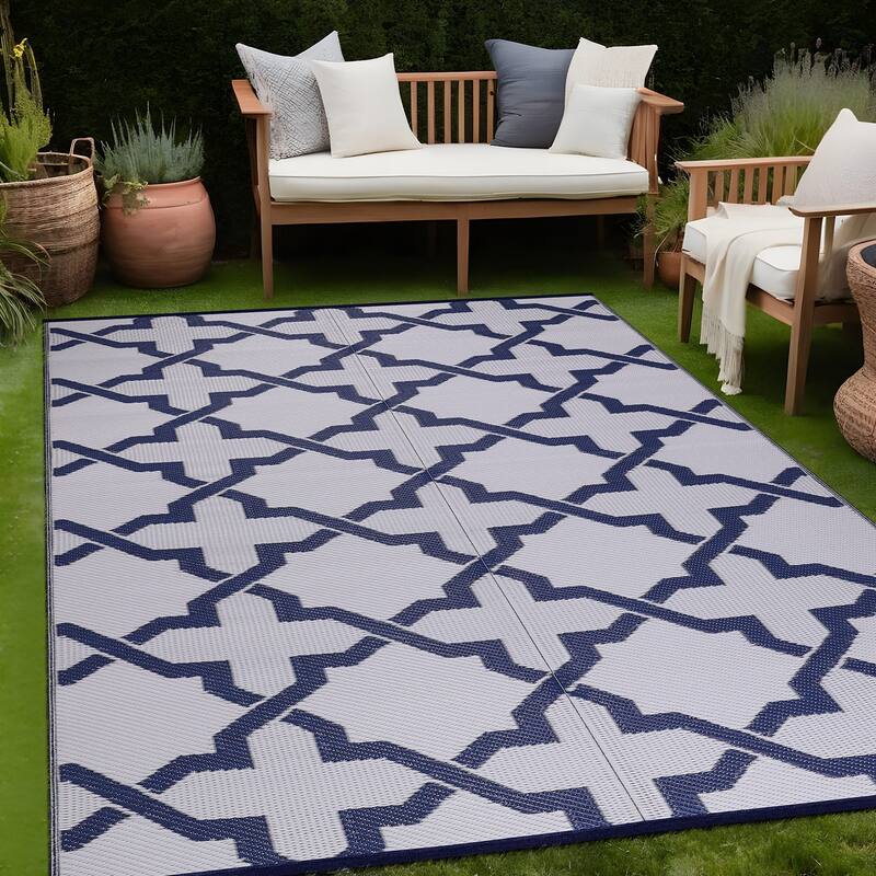 Beverly Rug Reversible Trellis Pattern Indoor/ Outdoor Area Rug