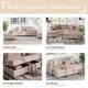 Futzca Modern L-shaped Convertible Sectional Sofa w/ Reversible Chaise