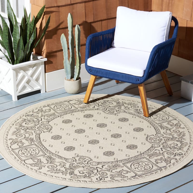 SAFAVIEH Courtyard Steve Indoor/ Outdoor Waterproof Patio Backyard Rug