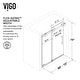preview thumbnail 18 of 36, VIGO Elan Adjustable Sliding Shower Door in Matte Black