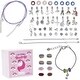 preview thumbnail 1 of 7, Bright Creations Unicorn Charm Bracelet Set for Girls, DIY Jewelry (71 Pieces)