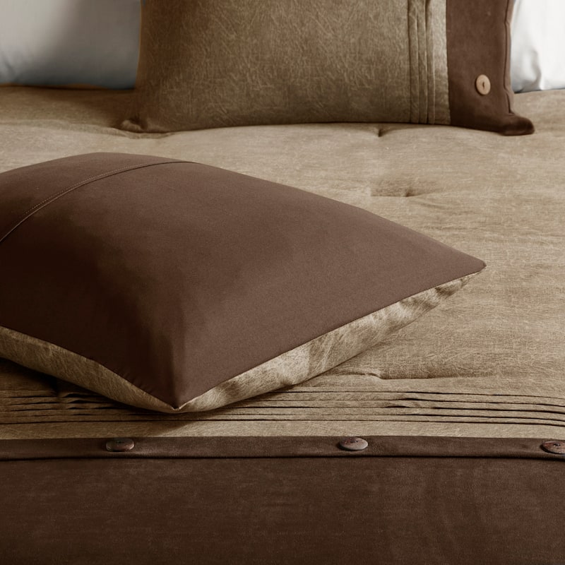 Madison Park Westbrook 7 Piece Faux Suede Comforter Set
