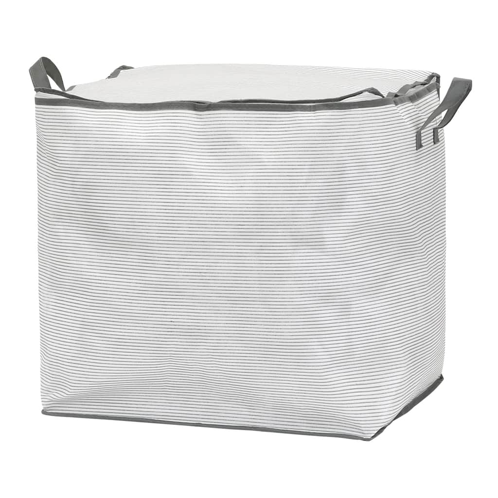 1 Pack Foldable Storage Bags, Moving Bags for Organizing Comforter, Closet Organizers, and Storage Stripe