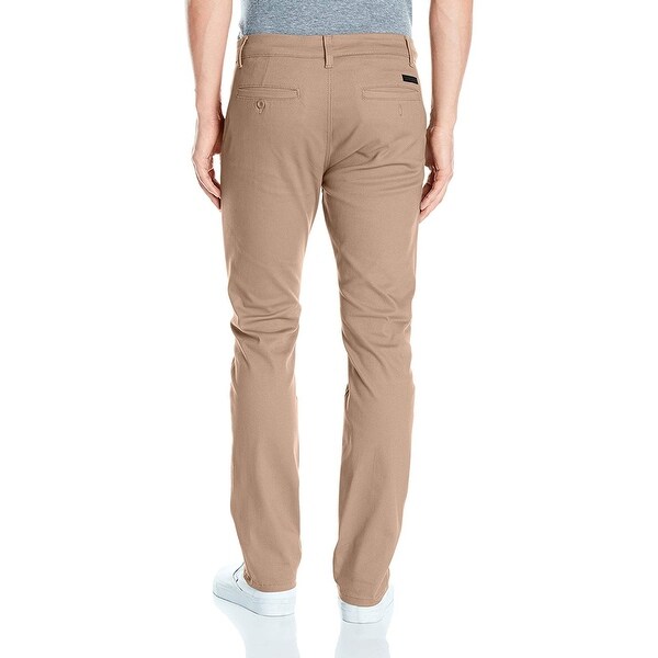 southpole men's flex stretch basic long chino pants