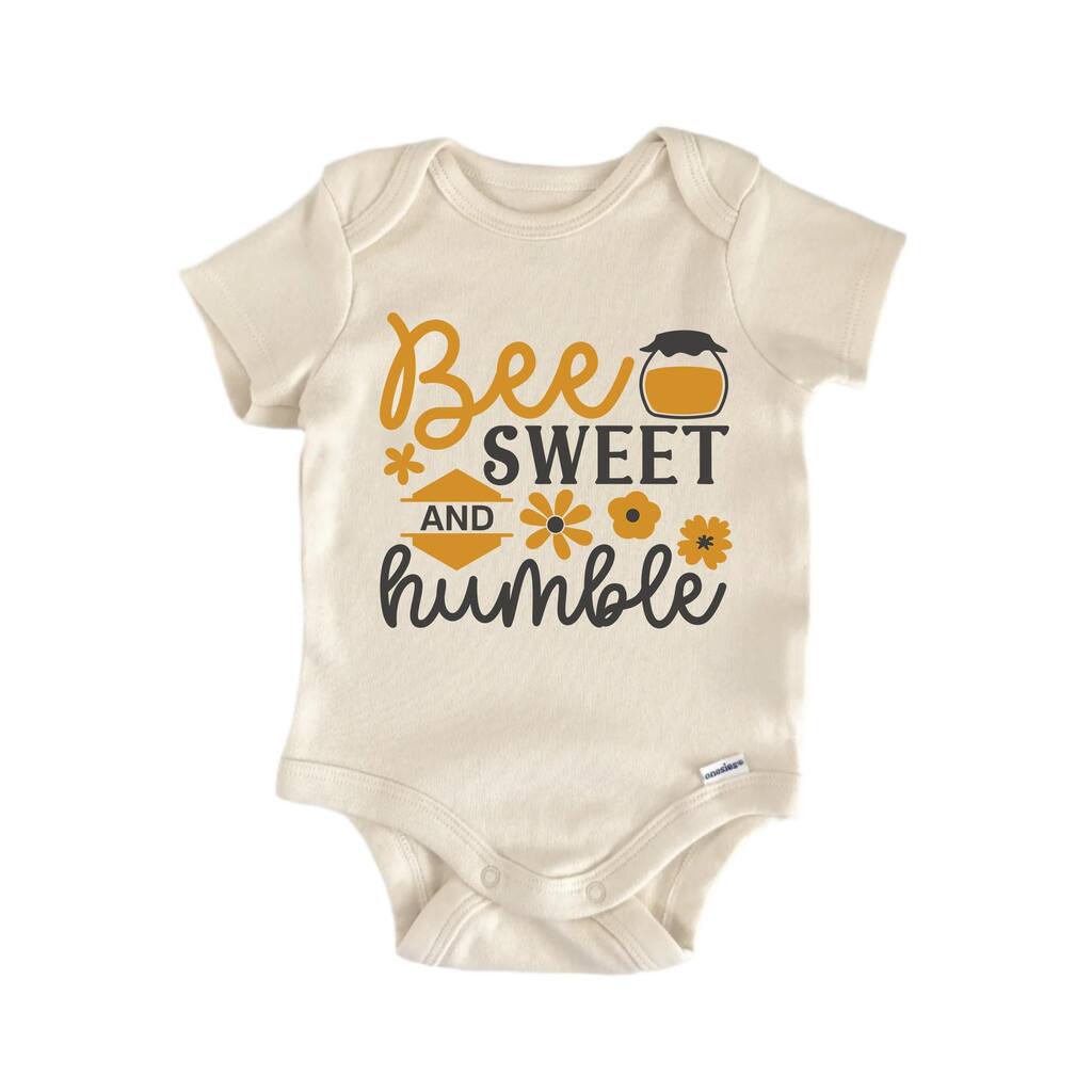 Bee Sweet And Humble - Baby Boy Girl Clothes Infant Bodysuit Funny Cute