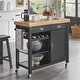 preview thumbnail 1 of 16, Simple Living Martha Rolling Rubberwood Kitchen Cart