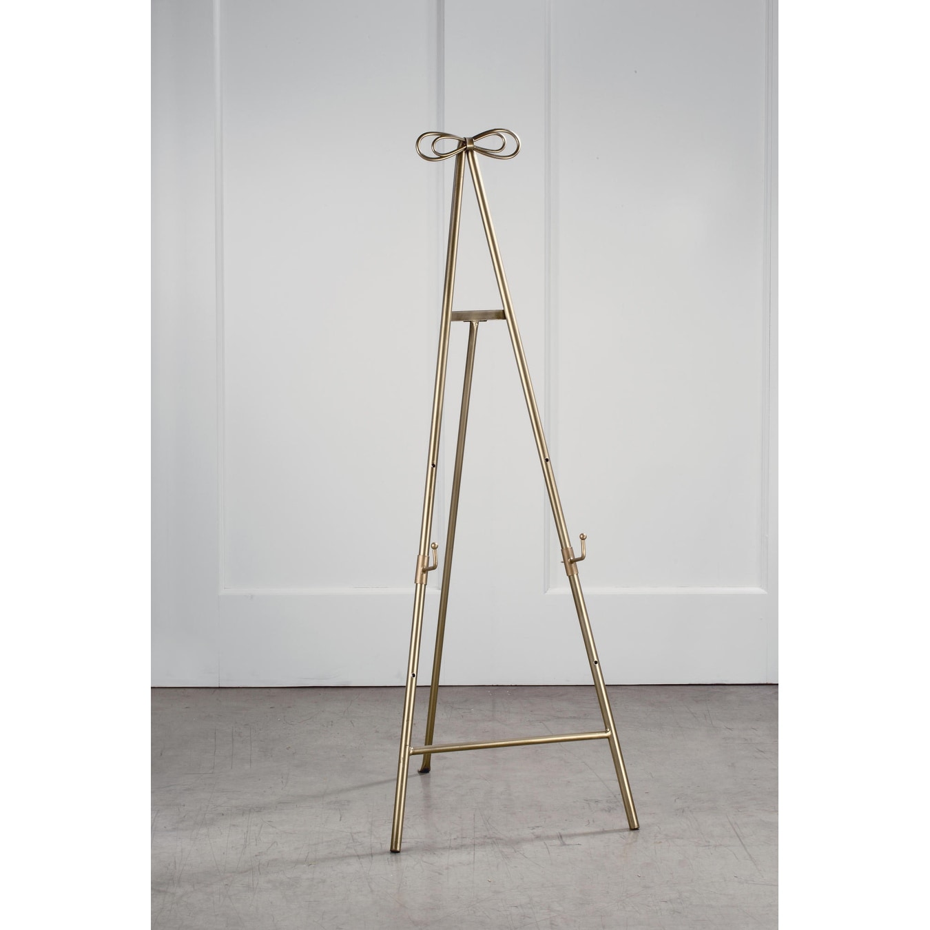 Tall Steel Pipe Floor Easel Stand for Decorative Display Large Easel Stand  Gold