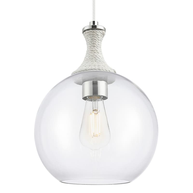 Innovations Lighting 415-1PR-G122-10 Astor 10" Wide Rope Detailed Cord - Polished Nickel