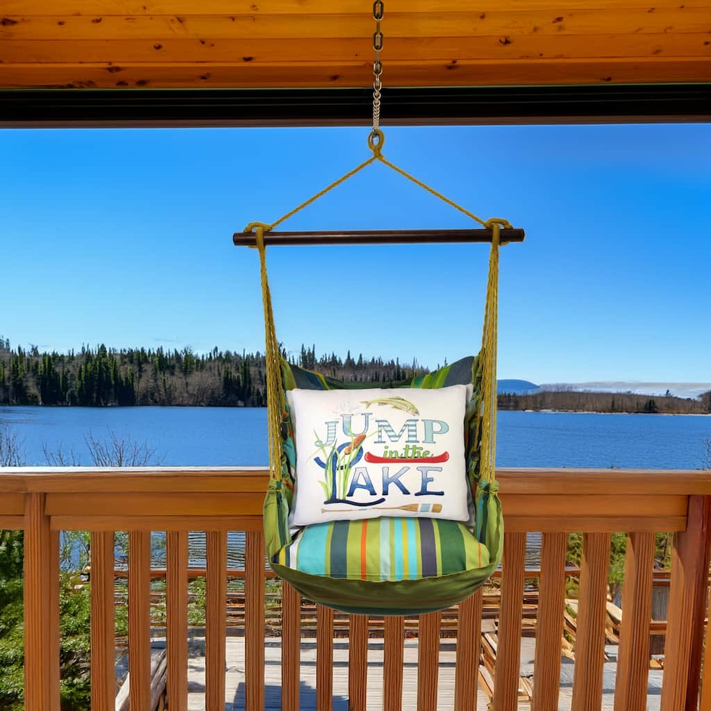 Magnolia Casual Swing Set 4 piece - Citrus Stripe w/ Go Jump in Lake