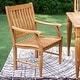 preview thumbnail 3 of 10, Cambridge Casual Livingston 6-piece Teak Outdoor Dining Set