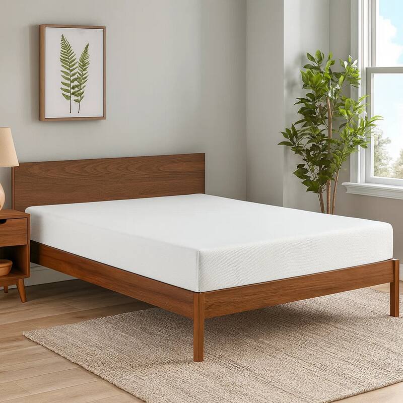 Bree 8 Inch Plush King Size Mattress with Cool Gel Foam, Aloe Vera Infused