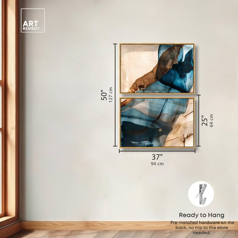 Glitch Aesthetic I Canvas Set of 2 by Art Remedy