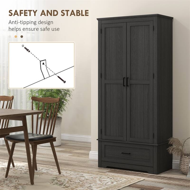 69" Tall Kitchen Pantry Storage Cabinet,Freestanding Pantry Cabinet