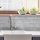 preview thumbnail 11 of 11, Merola Tile Camden Decor Grey 4" x 8" Ceramic Wall Tile