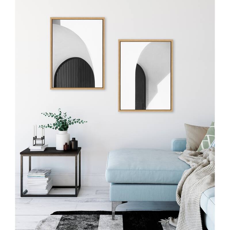 Kate and Laurel Sylvie Doorway 1 2 Framed Canvas Art by Alicia Abla