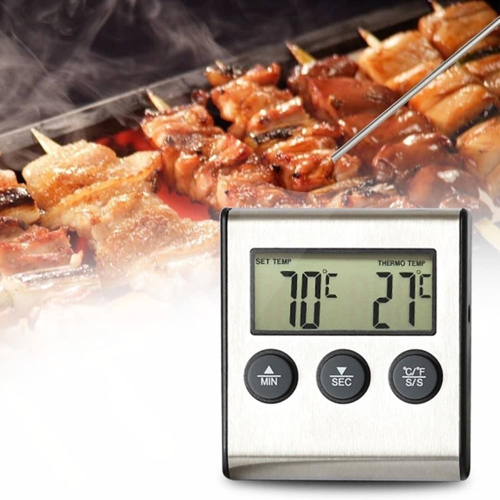 Kitchen Digital BBQ Cooking Oven Thermometer Meat Food Temperature