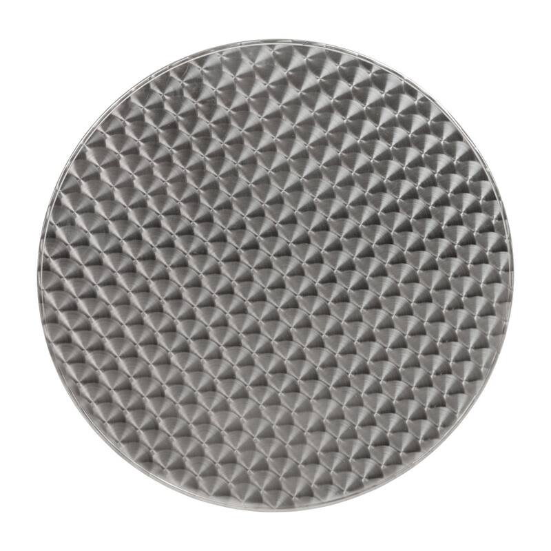 Indoor/Outdoor 23.5" Aluminum Round Bar Height Table with Cross Base