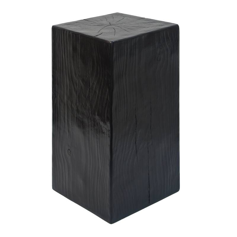 Wood-Look Square-Column MGO End Table