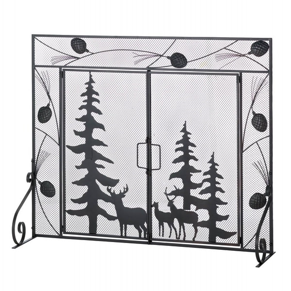 Woodland Forest Fire Place Screen