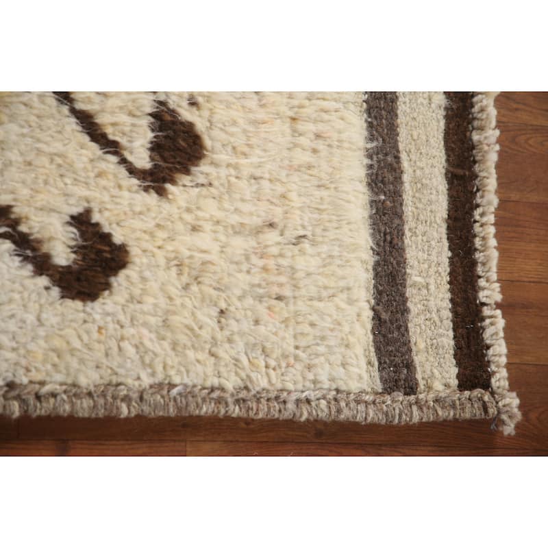 Natural Dye Anatolian Turkish Runner Rug Hand-knotted Wool Carpet - 3'4"x 12'3"