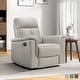 preview thumbnail 16 of 20, Fremont & Park Monte 35.5" Leather Swivel Glider Manual Recliner - 360-Degree Swivel
