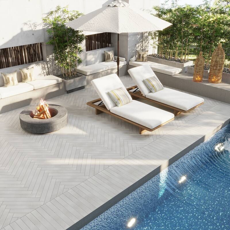 Cordera 3x24 in. Matte Porcelain Plank Wall and Floor Tile (9.68 sq ft/case, 20-Pack) - Soft White