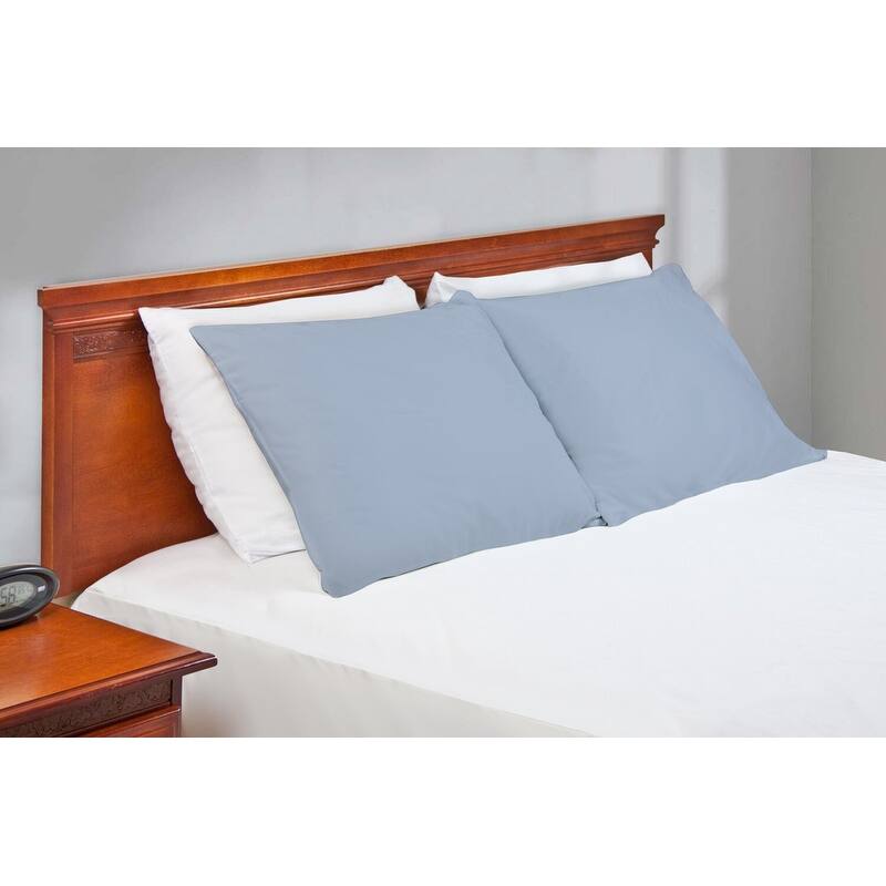 Organic Cotton Pillowcase Pair Zipper Closure 300TC GOTS Certified Super Soft and Breathable Fabric