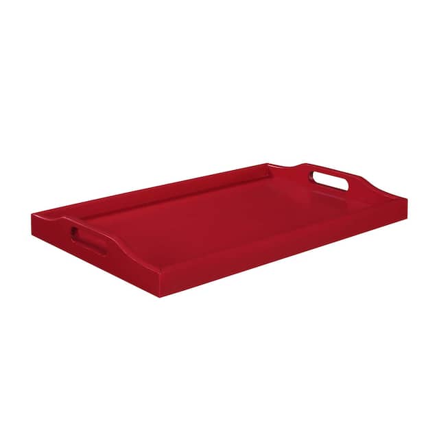 Porch & Den Anemone Serving Tray - CRANBERRY RED