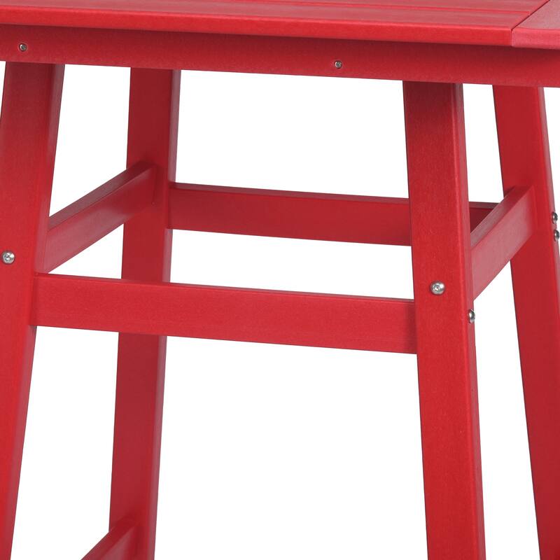 Laguna Hdpe All Weather Outdoor Patio 30" Square Counter Bistro Table