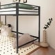 preview thumbnail 3 of 8, junior twin loft bunk black