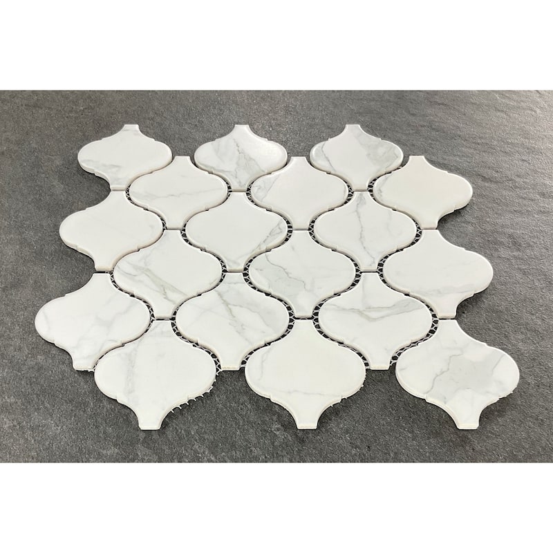 Porcelain Mosaic Tiles - Arabesque Mosaic Tiles - Case (10 Sheets)