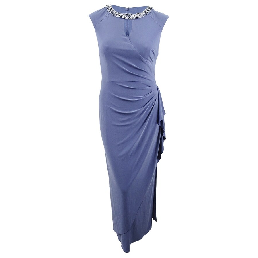 alex evenings draped sweetheart gown