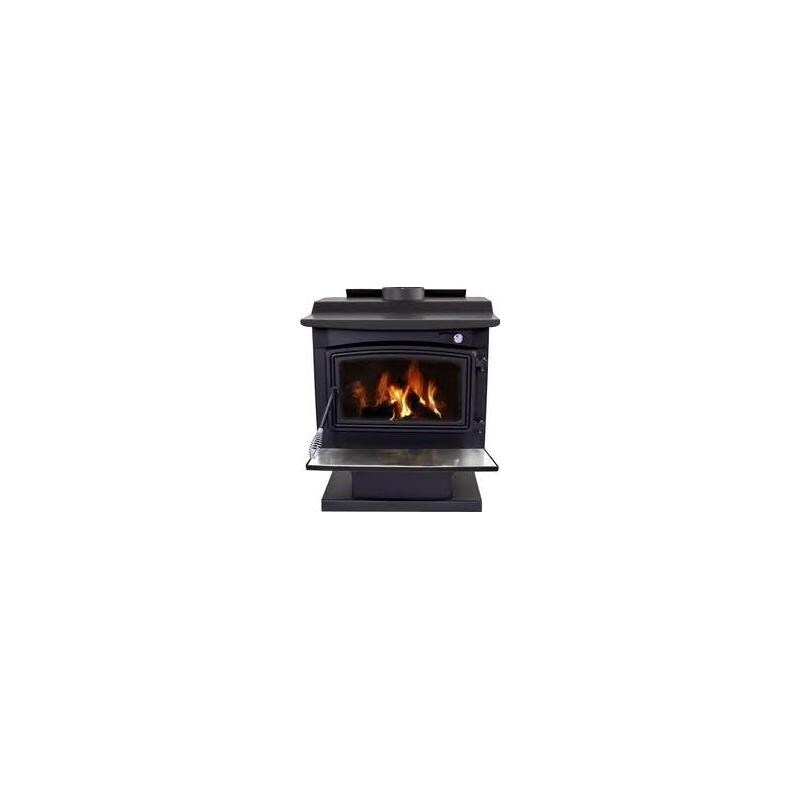Pleasant Hearth WS-3029 2200 Sq Ft Large Wood Burning Stove - Black -  Overstock - 15012206