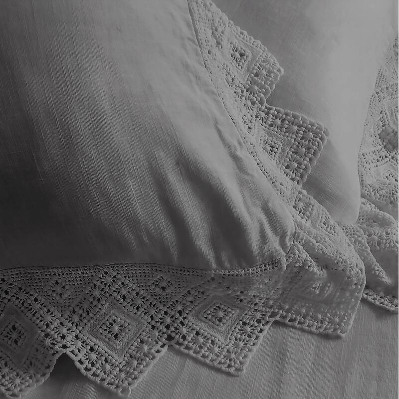 Elsie Lace Shadow 6 Piece Comforter Set