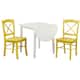 Simple Living Country Cottage Drop Leaf 3-piece Dining Set