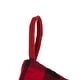 preview thumbnail 21 of 51, Glitzhome 21"L LED Embroidered Linen Reindeer Cat Dog Christmas Stockings