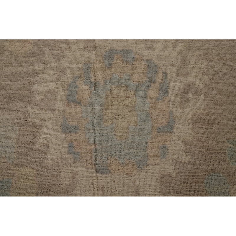 Vegetable Dye Oushak Large Area Rug Handmade Wool Carpet - 10'5"x 13'8"