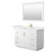 Option White, Gold Trim, White Quartz Top