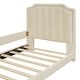 preview thumbnail 19 of 31, Twin Size Platform Bed Upholstered Bed Wooden Kids Bed with Headboard