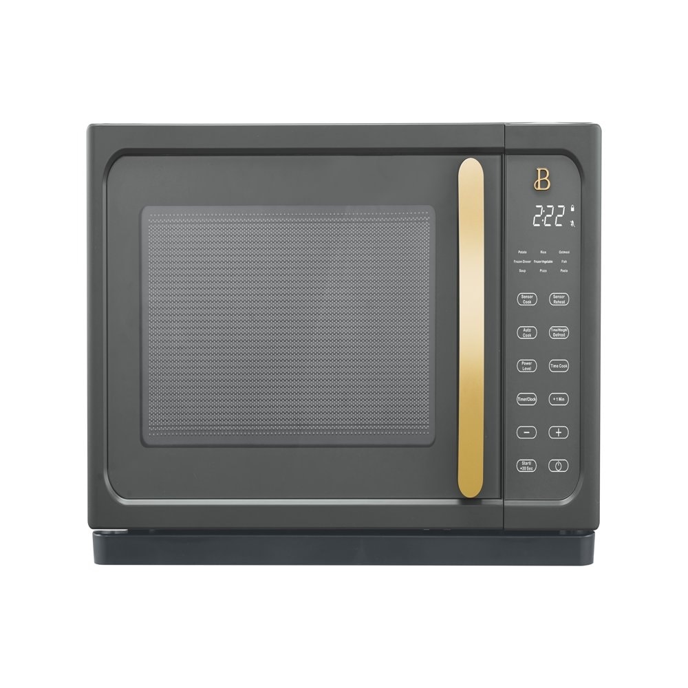 Beautiful 1.1 Cu ft 1000 Watt, Sensor Microwave Oven, Sesame Black by Drew  Barrymore, New