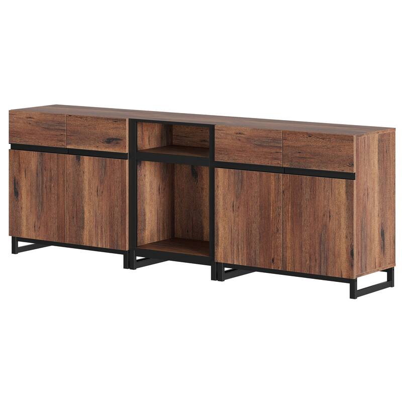 WAMPAT TV Stand for TVs up to 90 inch