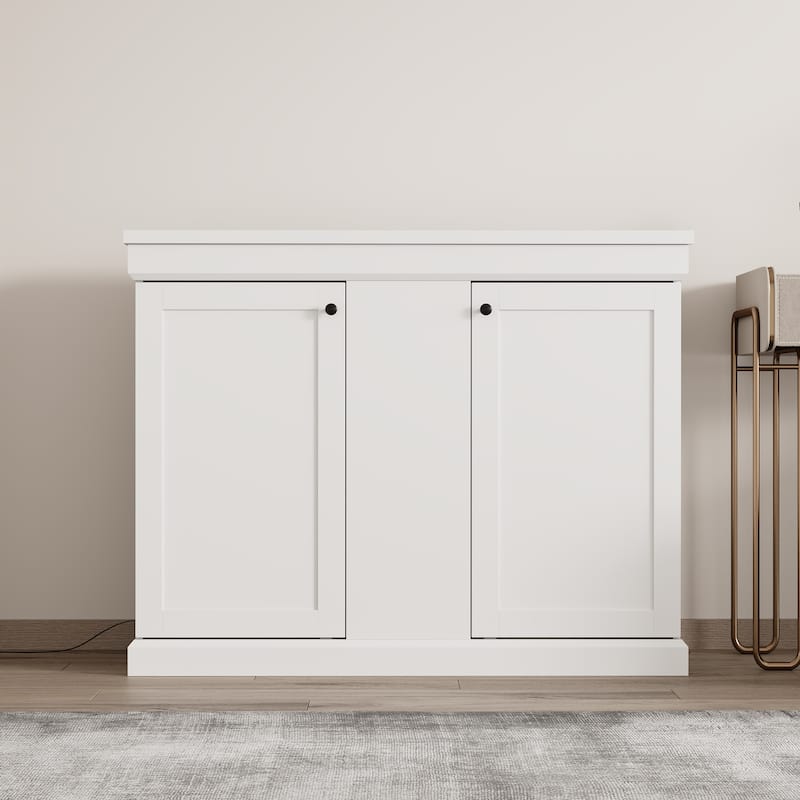 Electric Lift TV Cabinet with Remote Control Fits 50 Inch TVs Modern Media Console