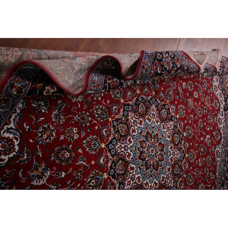 Traditional Kashan Turkish Area Rug Machine Made Carpet - 9'8" x 12'11"